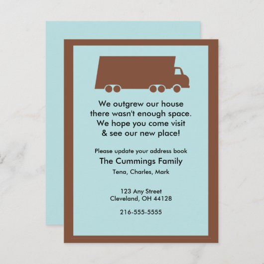 私たちは家のはがきを上回った 案内ポストカード (正面/裏面)