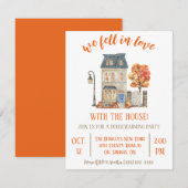 私たちは家のハウスウォーミングパーティに恋をしました 招待状 (正面/裏面)