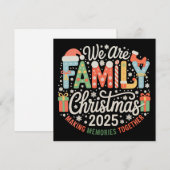 私たちは家族のクリスマス2025年のホリデーシーズン シーズンカード (正面/裏面)