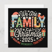 私たちは家族のクリスマス2025 Xmasホリデー シーズンカード (正面/裏面)
