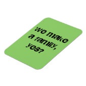 私たちは家族を作る，yes孤児ブラック引用文 マグネット (左側)