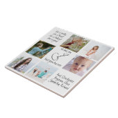 私たちは家族コラージュ写真おばあちゃん最高のが今まで大好き タイル (側面)