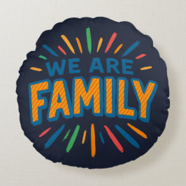 私たちは家族1 ラウンドクッション