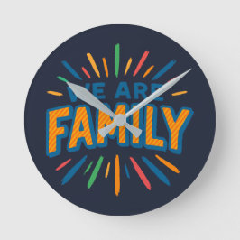 私たちは家族1 ラウンド壁時計