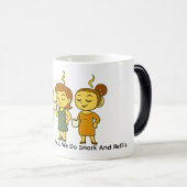 私たちは小さな会話はしない。皮肉とおかわりを提供する。 モーフィングマグカップ (正面右)
