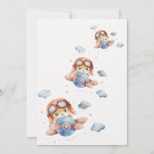 私たちは小さな赤ちゃんシャワーの招待を待つことができる 招待状 (裏面)