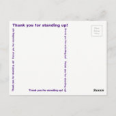 私たちは嵐です 感謝のポストカード ポストカード (裏面)