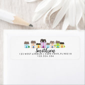 私たちは差出人住所ラベルの家を引っ越した ラベル (インサイチュ)