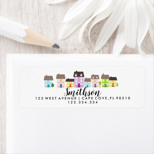 私たちは差出人住所ラベルの家を引っ越した ラベル (インサイチュ)