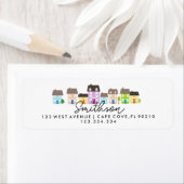 私たちは差出人住所ラベルの家を引っ越した ラベル (インサイチュ)