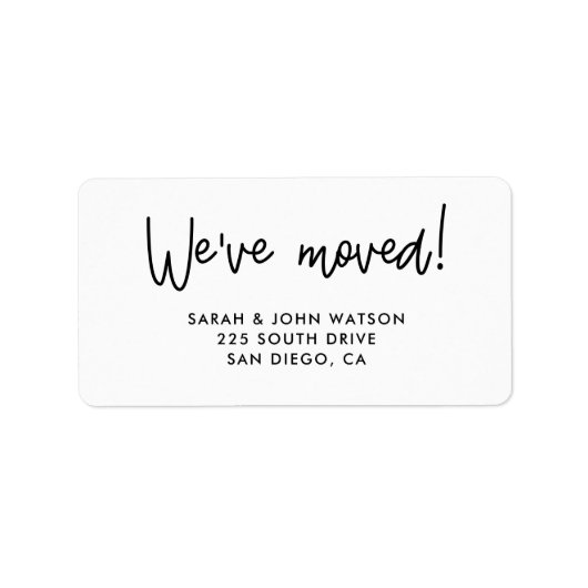 私たちは差出人住所 ラベル (正面)