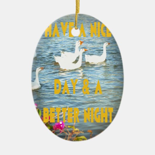 私たちは常に離れお客様の幸せと満足。 セラミックオーナメント (正面)