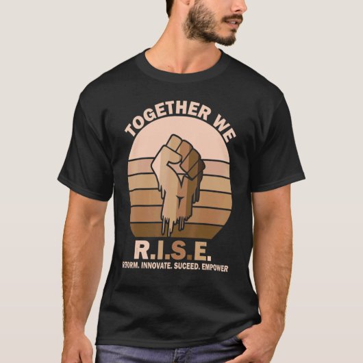 私たちは平等な黒人歴史月間Lgbtと共に立ち上がる Tシャツ (正面)