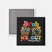 私たちは幸せな学校の最後の日先生男の子S マグネット (正面/裏面)