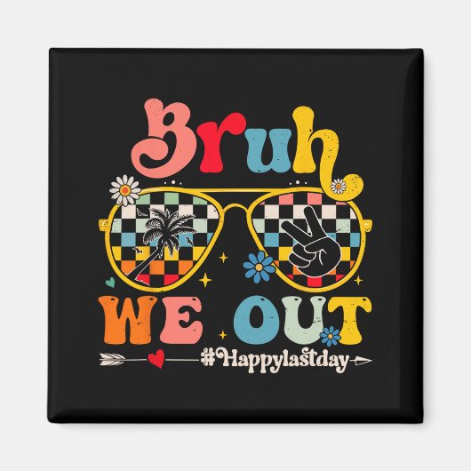 私たちは幸せな学校の最後の日先生男の子S マグネット (正面)