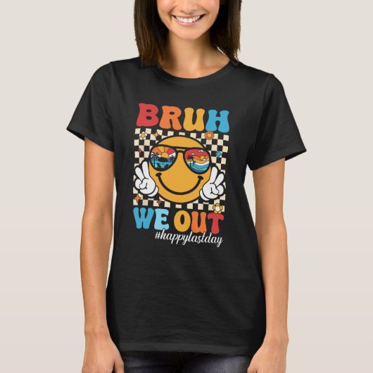 私たちは幸せな学校の最後の日先生男の子S Tシャツ (正面)
