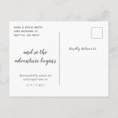 私たちは式を挙げずに結婚しました 結婚報告 ポストカード5 案内ポストカード (裏面)