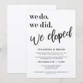 私たちは式を挙げずに結婚しました 結婚披露宴のお知らせ 招待状 (正面/裏面)