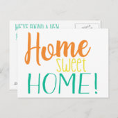 私たちは引っ越した | シンプルはがき | ホームスイートホーム 案内ポストカード (正面/裏面)