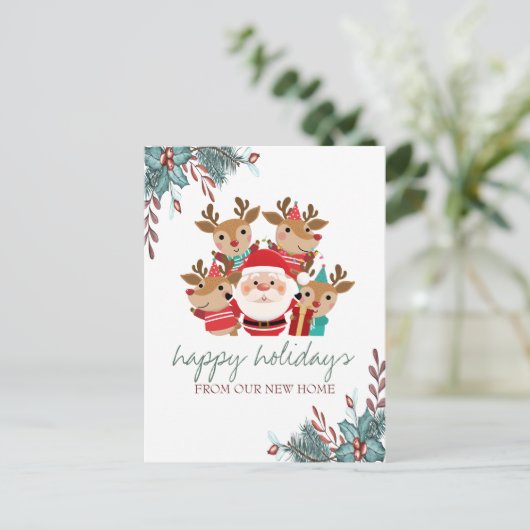 私たちは引っ越した，デール，サンタクロースの休日 案内ポストカード (スタンド正面)