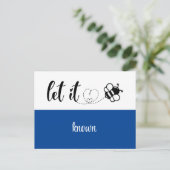 私たちは引っ越した モダン| Beeを知らせる ポストカード (スタンド正面)