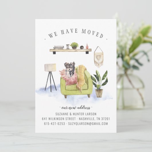 私たちは引っ越した |ヨークシャーテリアの動きのお知らせ 案内状 (スタンド正面)