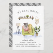 私たちは引っ越した |ヨークシャーテリアの動きのお知らせ 案内状 (正面/裏面)