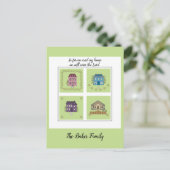 私たちは引っ越した – 信仰に基づく私と私の家 ポストカード (スタンド正面)