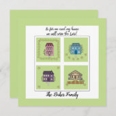 私たちは引っ越した – 信仰に基づく私と私の家 招待状 (正面/裏面)