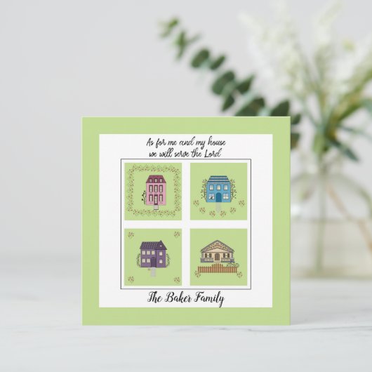 私たちは引っ越した – 信仰に基づく私と私の家 招待状 (スタンド正面)