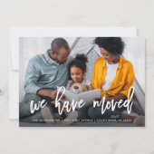 私たちは引っ越した |写真と青の植物学 案内状 (正面)