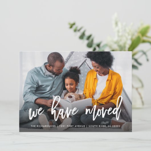 私たちは引っ越した |写真と青の植物学 案内状 (スタンド正面)