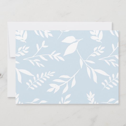 私たちは引っ越した |写真と青の植物学 案内状 (裏面)