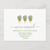 私たちは引っ越した |新しいアドレス |新しいホームポストカード ポストカード (正面)