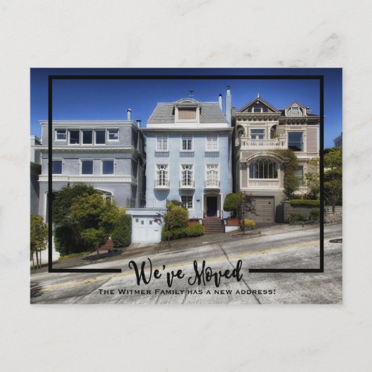 私たちは引っ越した |新しいホームフォト引っ越しました 案内ポストカード (正面)