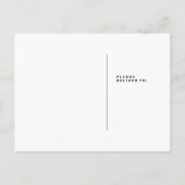 私たちは引っ越した | 書道モダンの新しい住所 案内ポストカード (裏面)