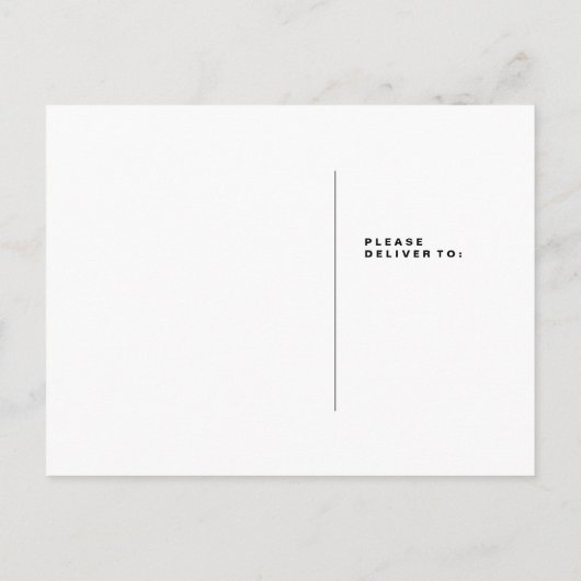 私たちは引っ越した | 書道モダンの新しい住所 案内ポストカード (裏面)