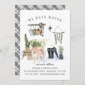 私たちは引っ越した |柴犬の動きのお知らせ 案内状 (正面/裏面)