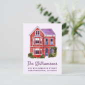 私たちは引っ越した |水彩ホームポストカード ポストカード (スタンド正面)