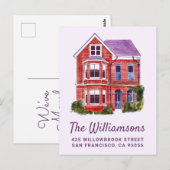 私たちは引っ越した |水彩ホームポストカード ポストカード (正面/裏面)