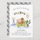 私たちは引っ越した | Cavapoo Bohoの発表 案内状 (正面/裏面)