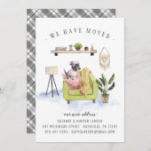 私たちは引っ越した | Dachshund Dogの移動告知 案内状 (正面/裏面)