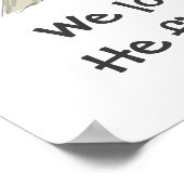 私たちは彼が最初に私たちの子供のポスターを愛したので愛する ポスター (角)