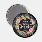 私たちは彼が私たちを最初に愛したから愛している マグネット (正面/裏面)