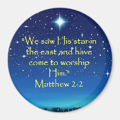 私たちは彼のスター聖なる書物、 経典クリスマスマグネットを見た マグネット (正面)