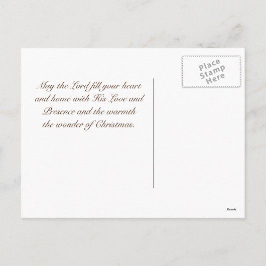 私たちは彼のスター、聖書の聖句クリスマスポストカードを見た シーズンポストカード (裏面)