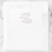 私たちは彼のストライプによって癒される。 長方形シール (バッグ)