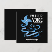 私たちは彼らの声 子供虐待予防意識  招待状 (正面/裏面)