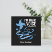 私たちは彼らの声 子供虐待予防意識  招待状 (スタンド正面)