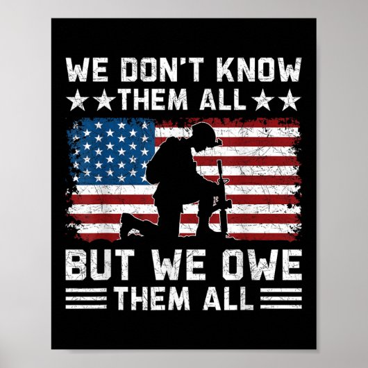 私たちは彼ら全員を知っているわけではないが、彼ら全員に感謝している ポスター (正面)